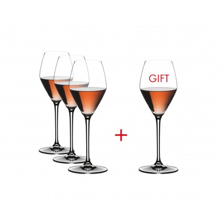 Set 4 calici riedel vinum extreme rose champagne in cristallo