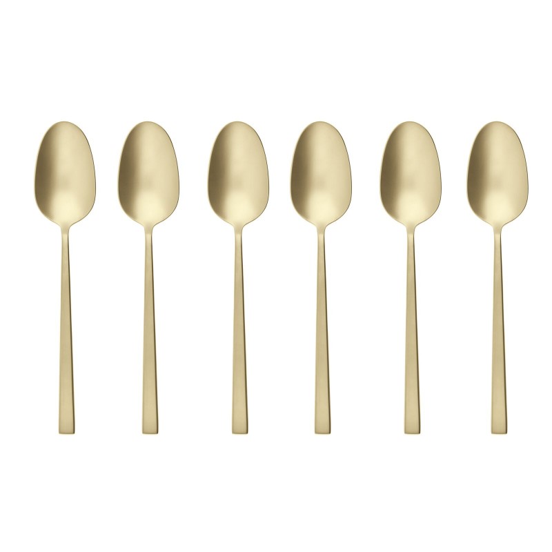 Cake Fork Sambonet Rock PVD Champagne (6 pieces)